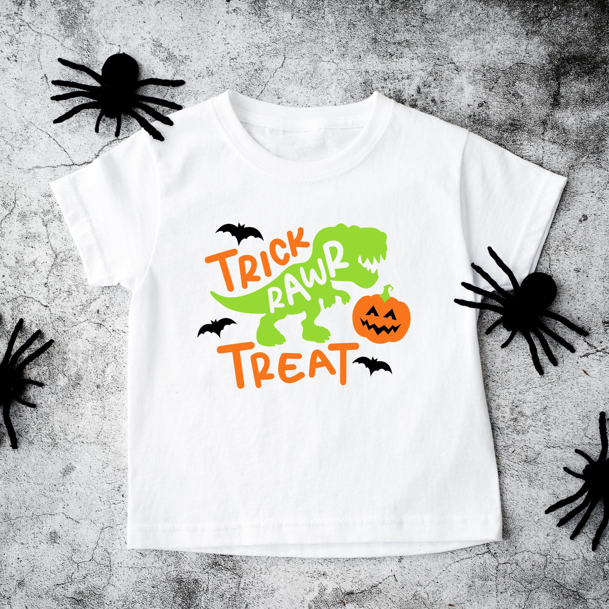 Trick Rawr Treat - Toddler Short Sleeve Graphic T-Shirt
