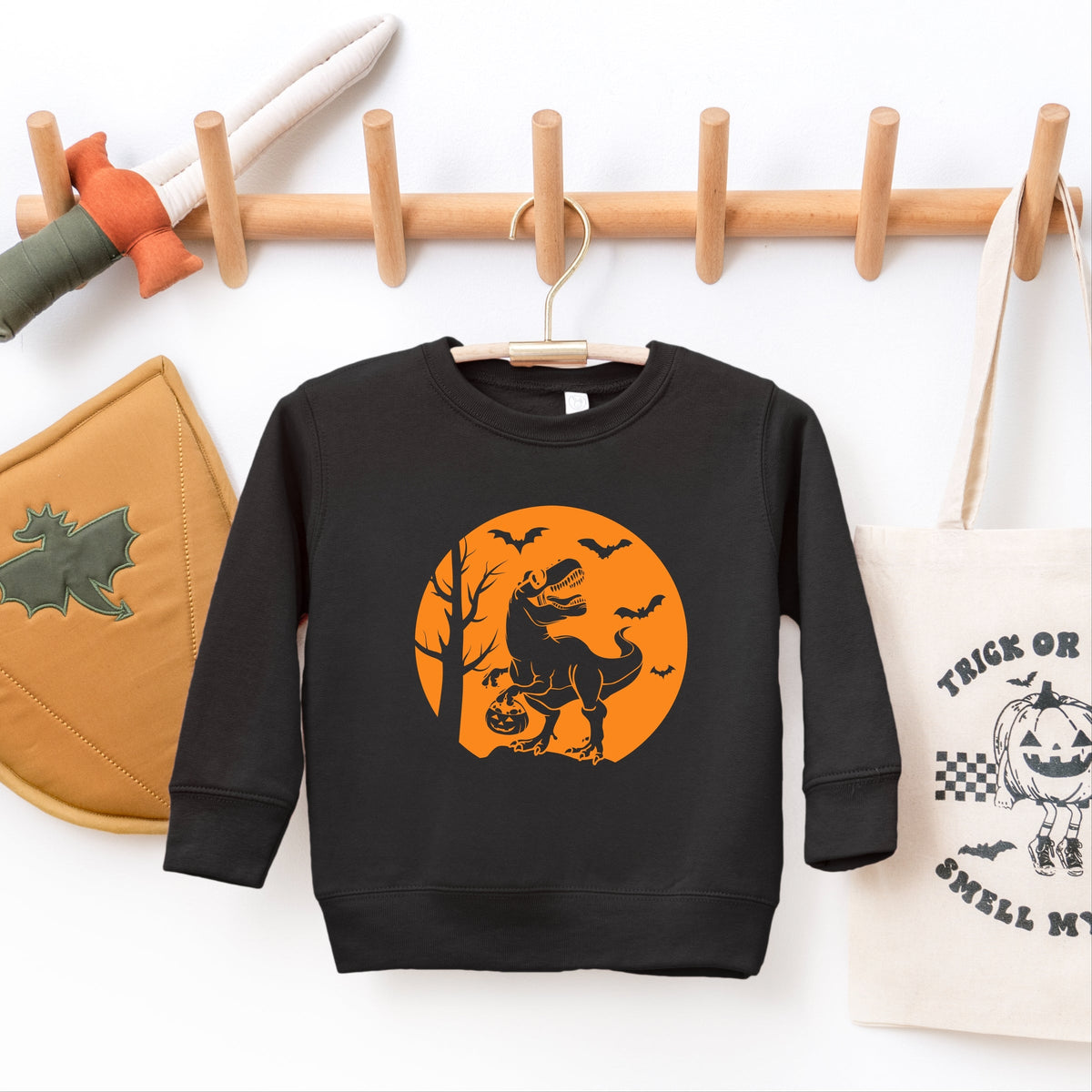 Dinosaur Moon - Toddler Graphic Sweatshirt