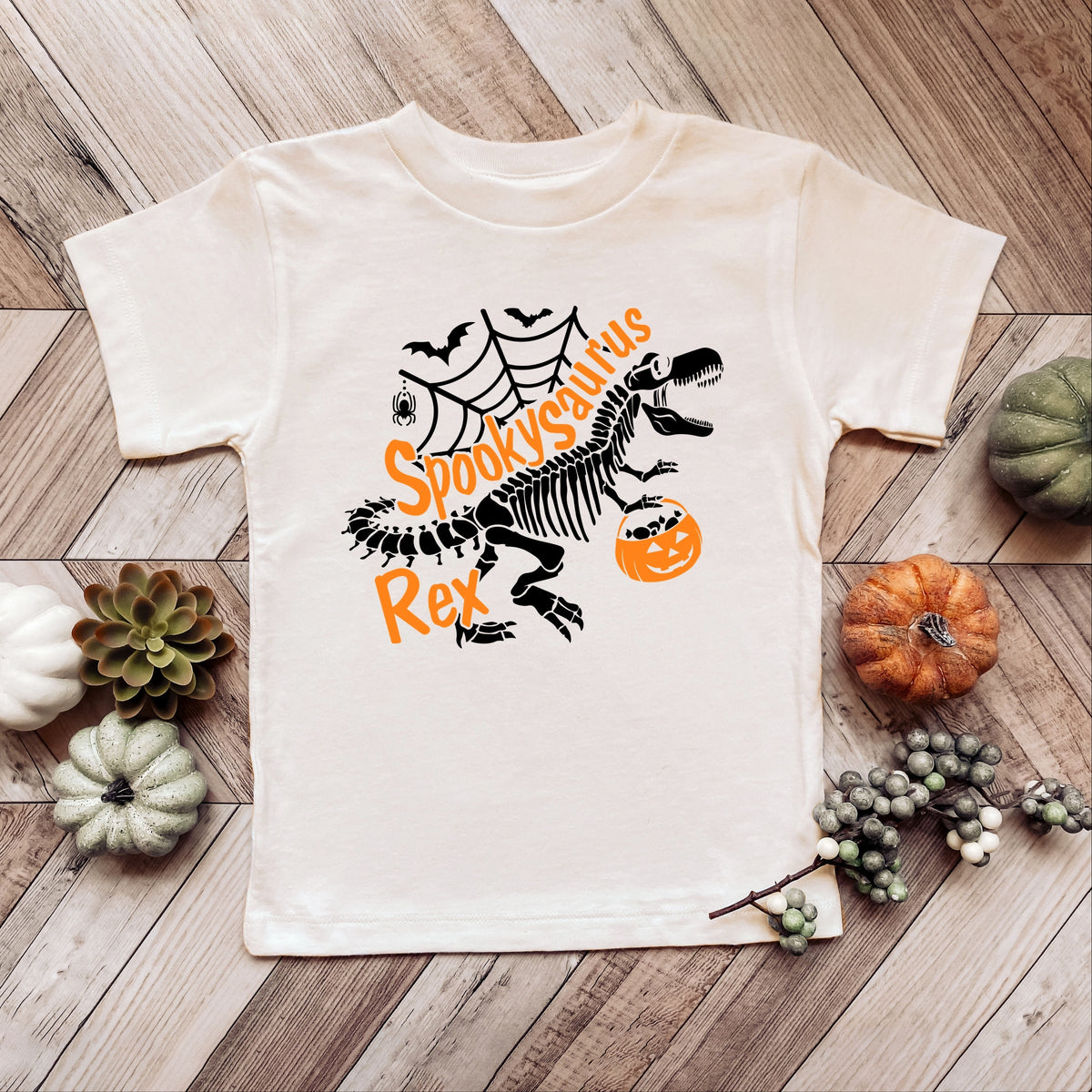 Spookysaurus - Toddler Short Sleeve Graphic T-Shirt