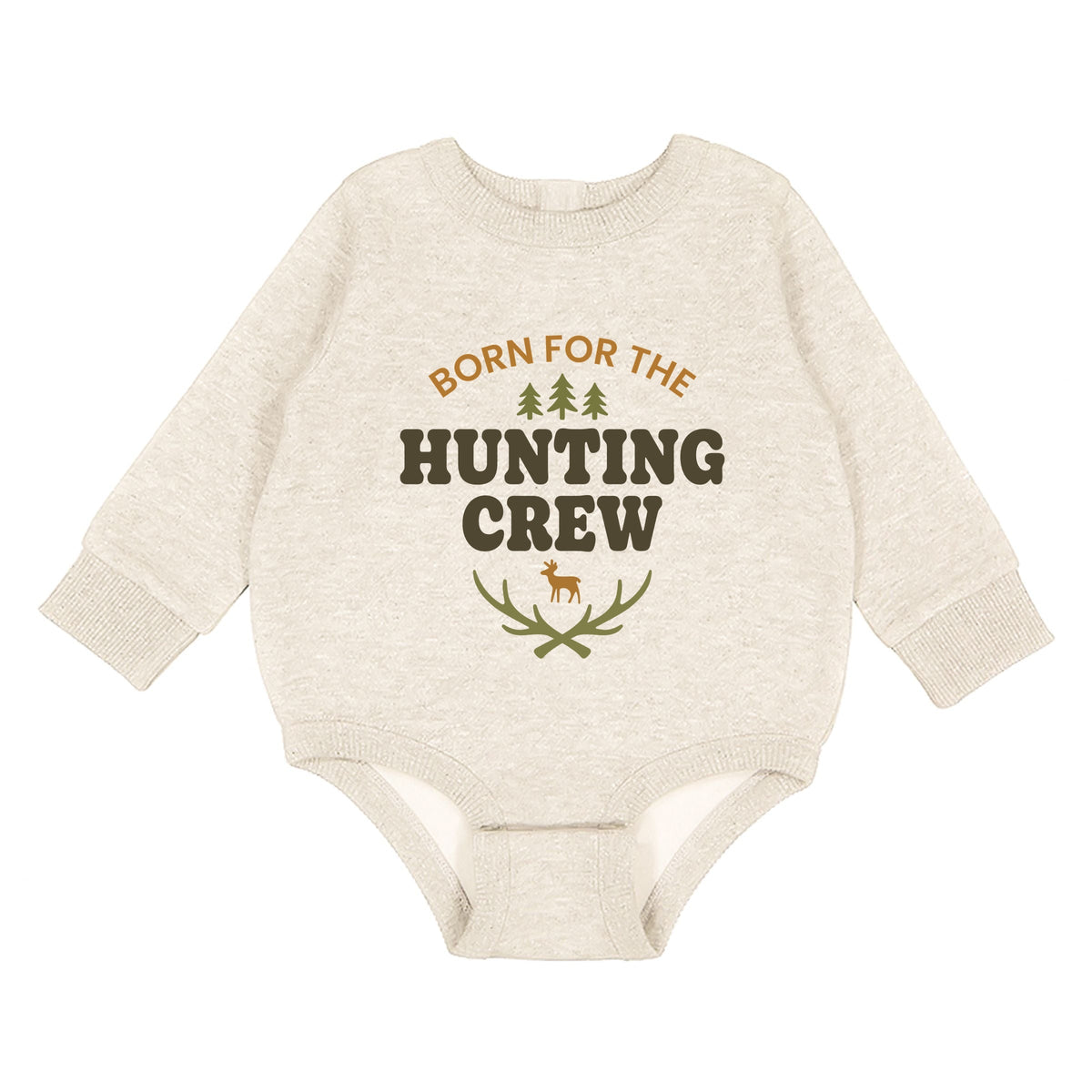 Born For The Hunting Crew - Infant Fleece BodySuit