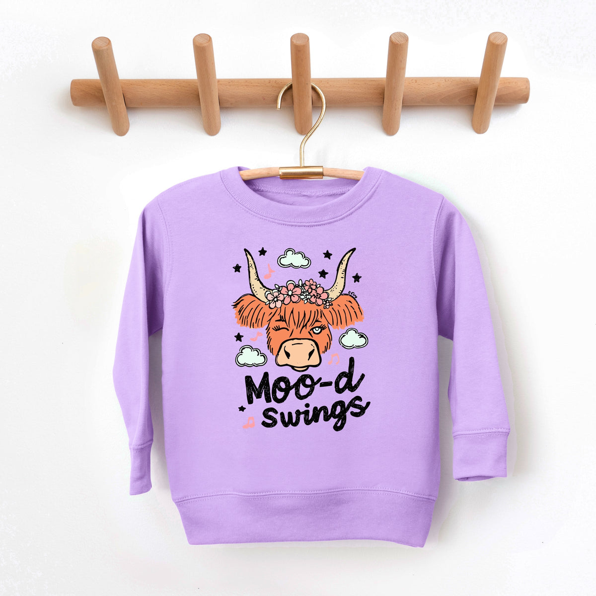 Mood Swings Cow - Toddler Graphic Sweatshirt