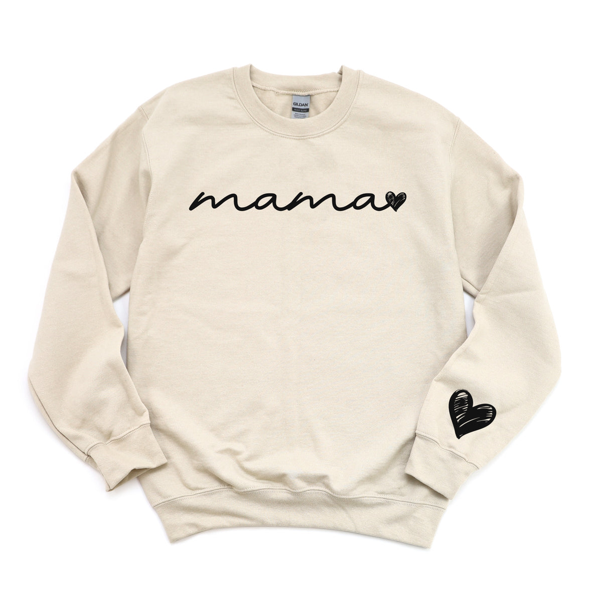 Mama Cursive Heart -  Women's Graphic Sweatshirt