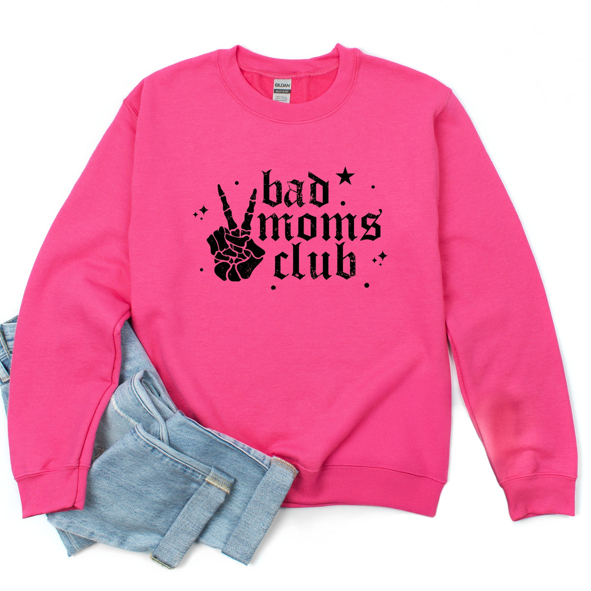 Bad Moms Club Skeleton - Women's Graphic Sweatshirt