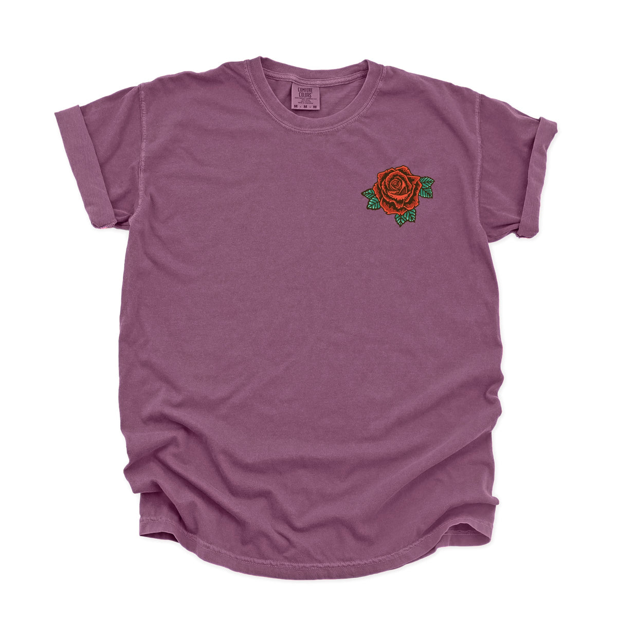 Tough As A Mother Rose - Women's Garment Dyed Graphic T-Shirt