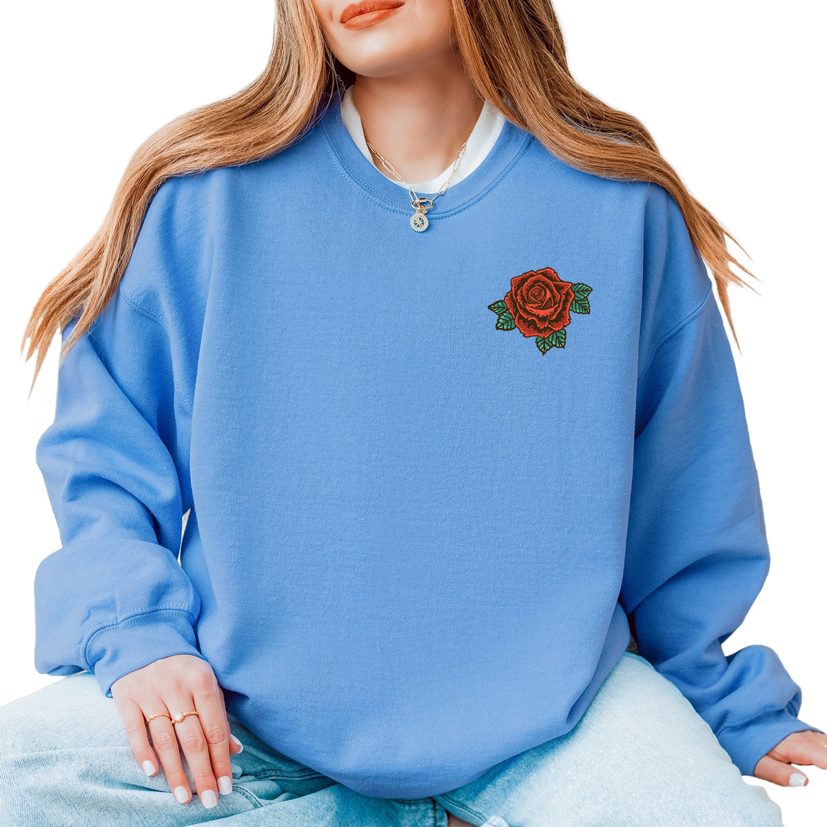 Tough As A Mother Rose -  Women's Graphic Sweatshirt
