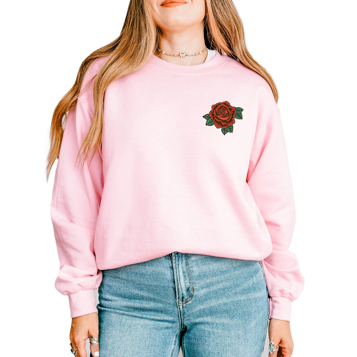 Tough As A Mother Rose -  Women's Graphic Sweatshirt