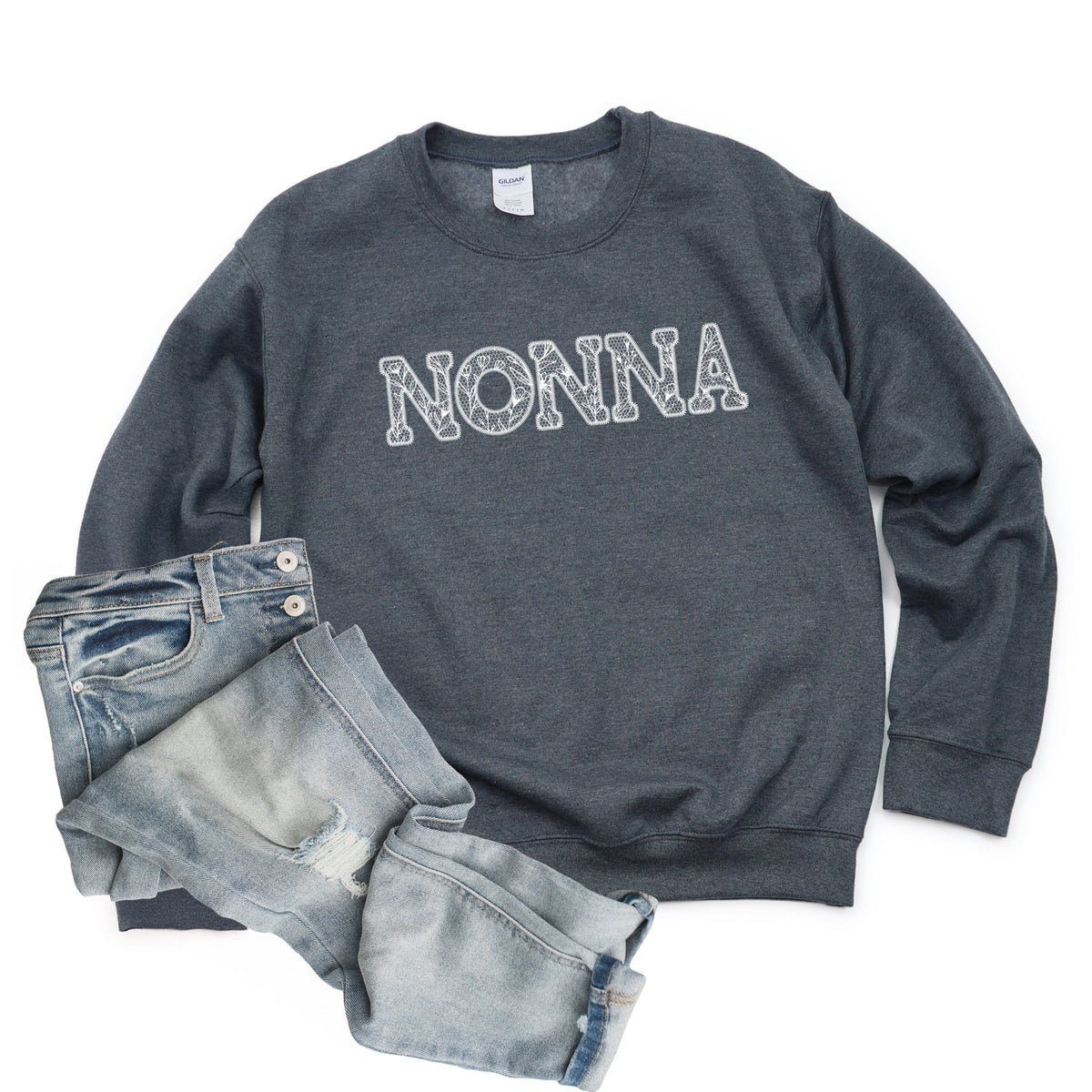 Nonna Faux Lace -  Women's Graphic Sweatshirt