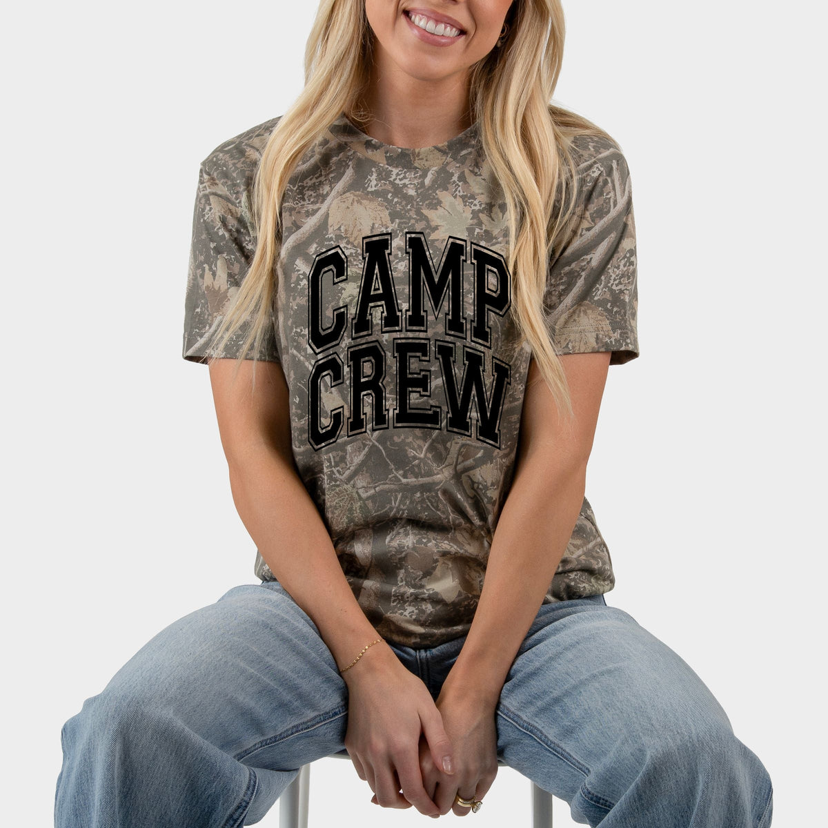 Camp Crew Varsity - Women's Camo Tee