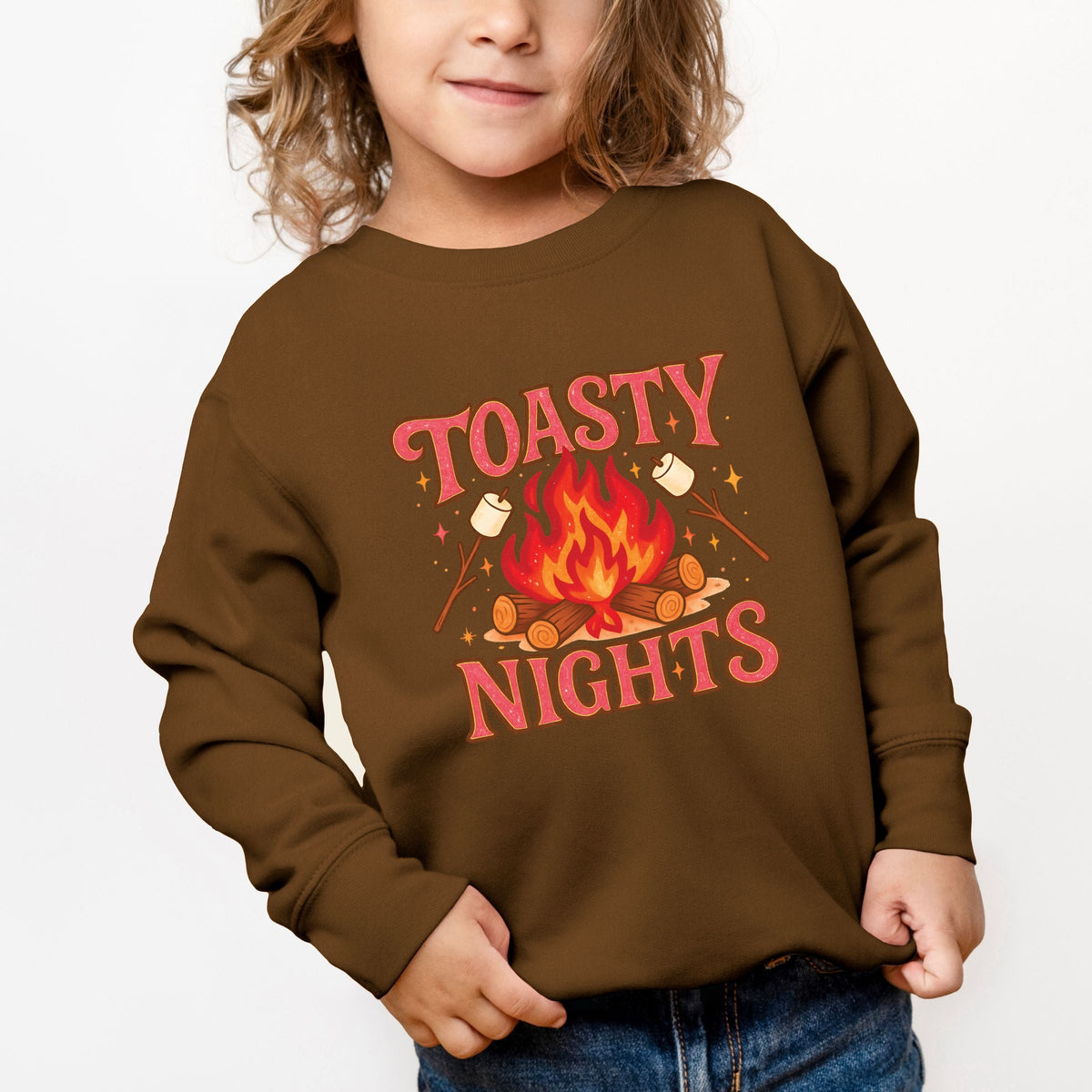 Toasty Nights Marshmallow - Toddler Graphic Sweatshirt