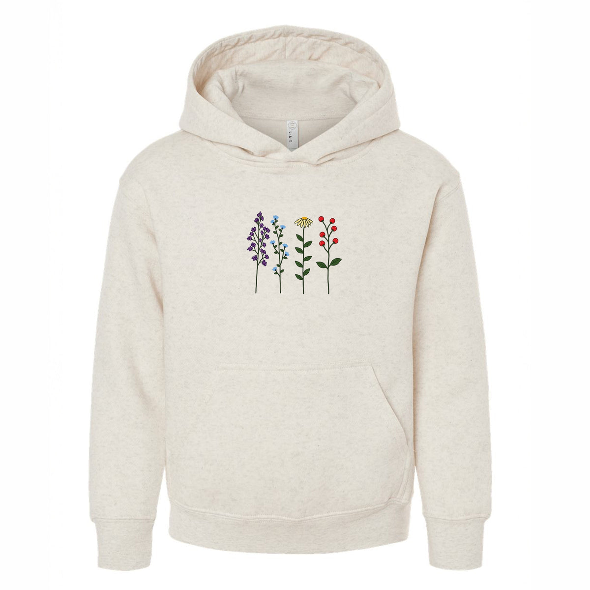 Four Floral Stems - Youth Graphic Hoodie