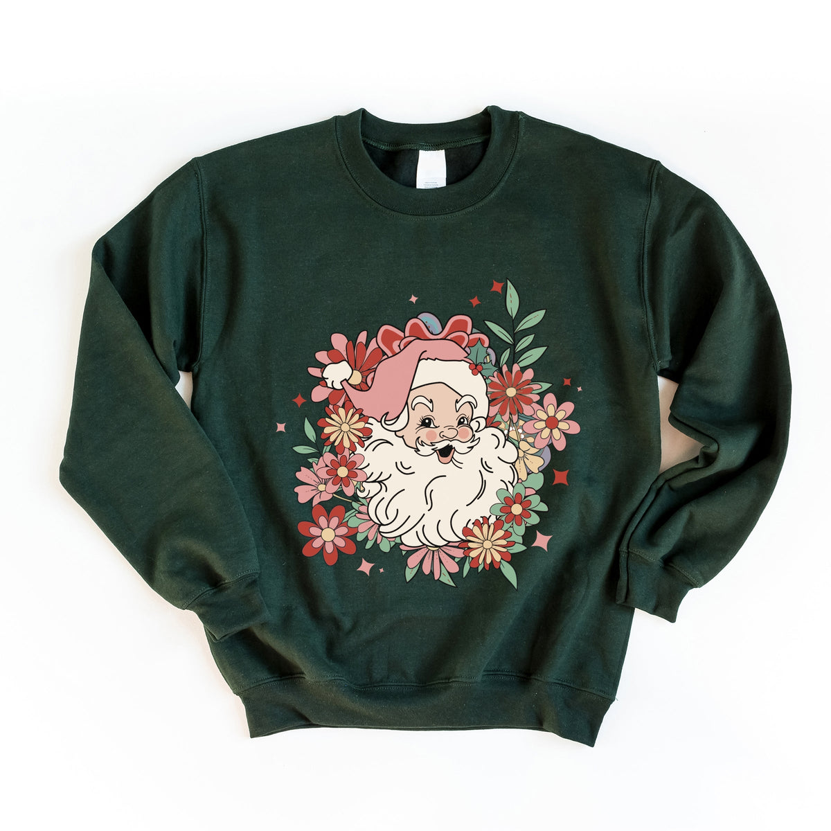 Floral Santa -  Women's Sweatshirt