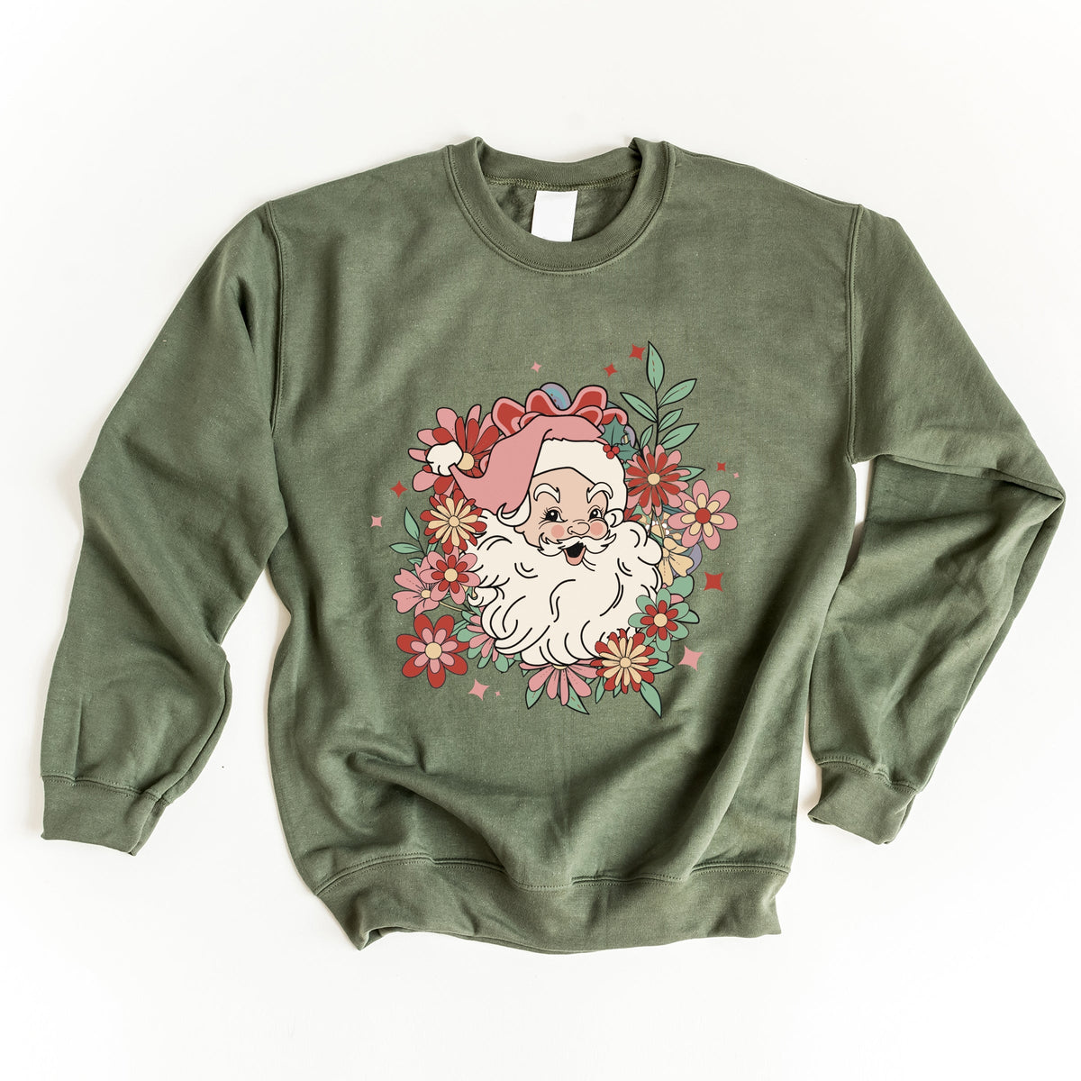 Floral Santa -  Women's Sweatshirt