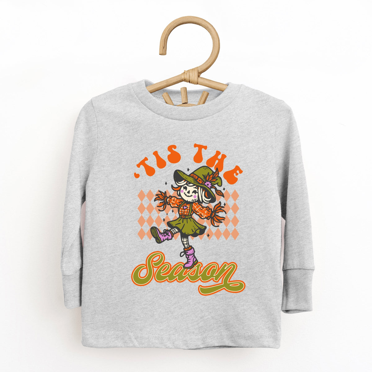 Tis The Season Scarecrow - Toddler Long Sleeve Graphic Tee