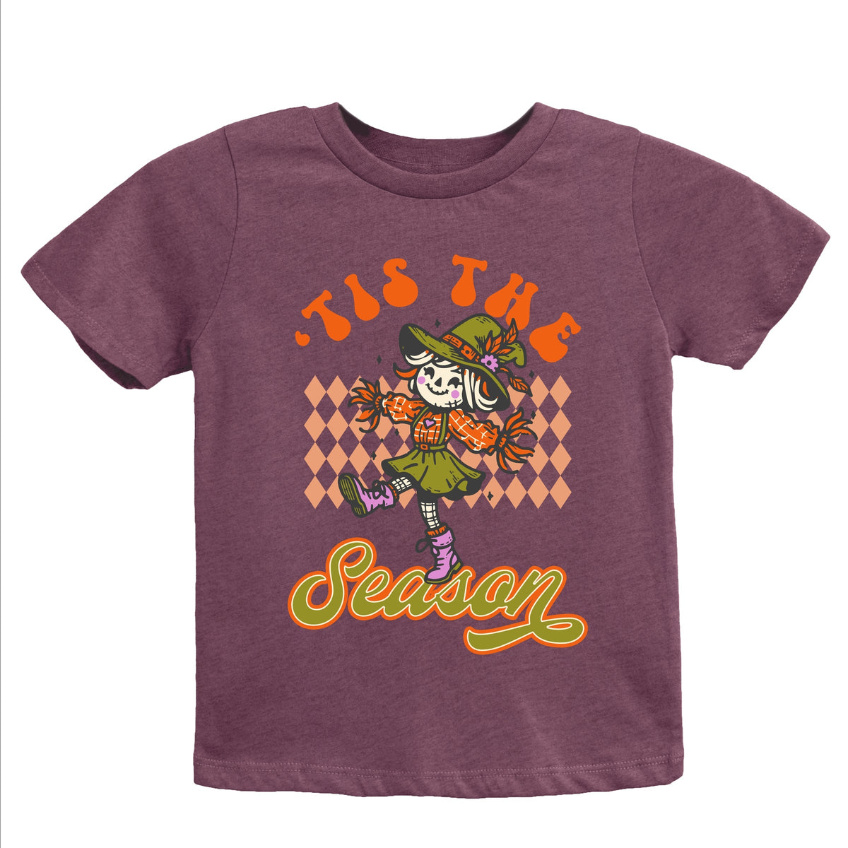 Tis The Season Scarecrow - Youth Short Sleeve Graphic T-Shirt
