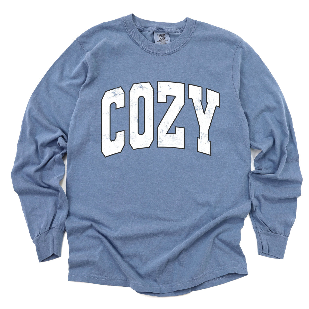 Cozy Worn Varsity - Women's Garment Dyed Long Sleeve