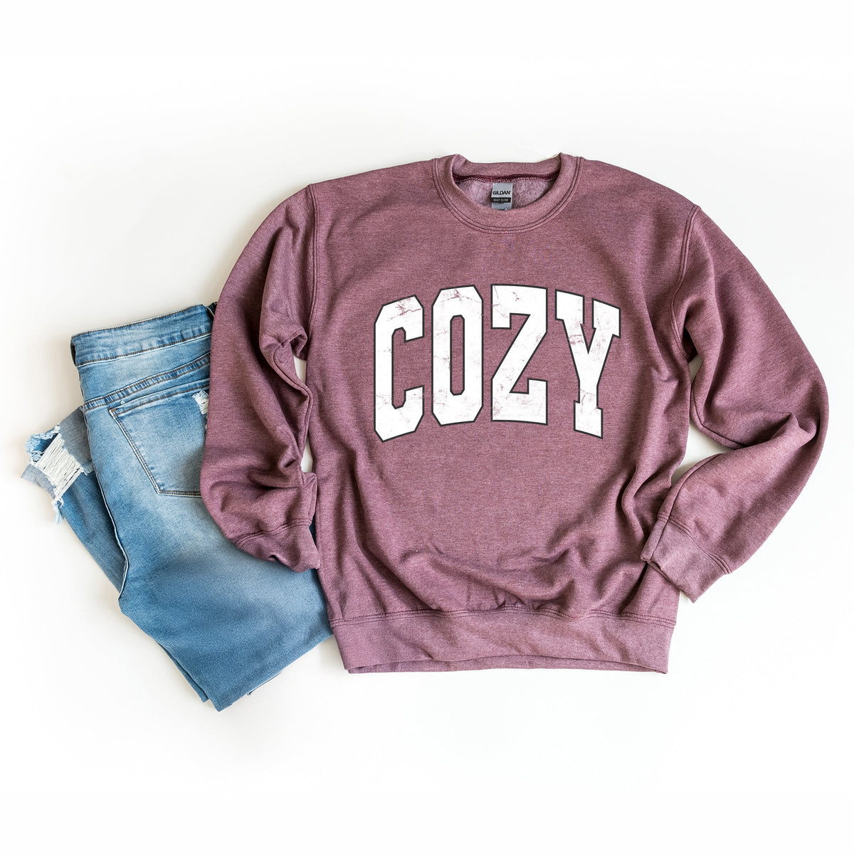 Cozy Worn Varsity - Women's Sweatshirt