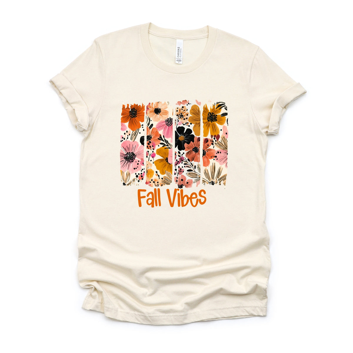 Fall Vibes Floral - Women's Short Sleeve Graphic T-Shirt