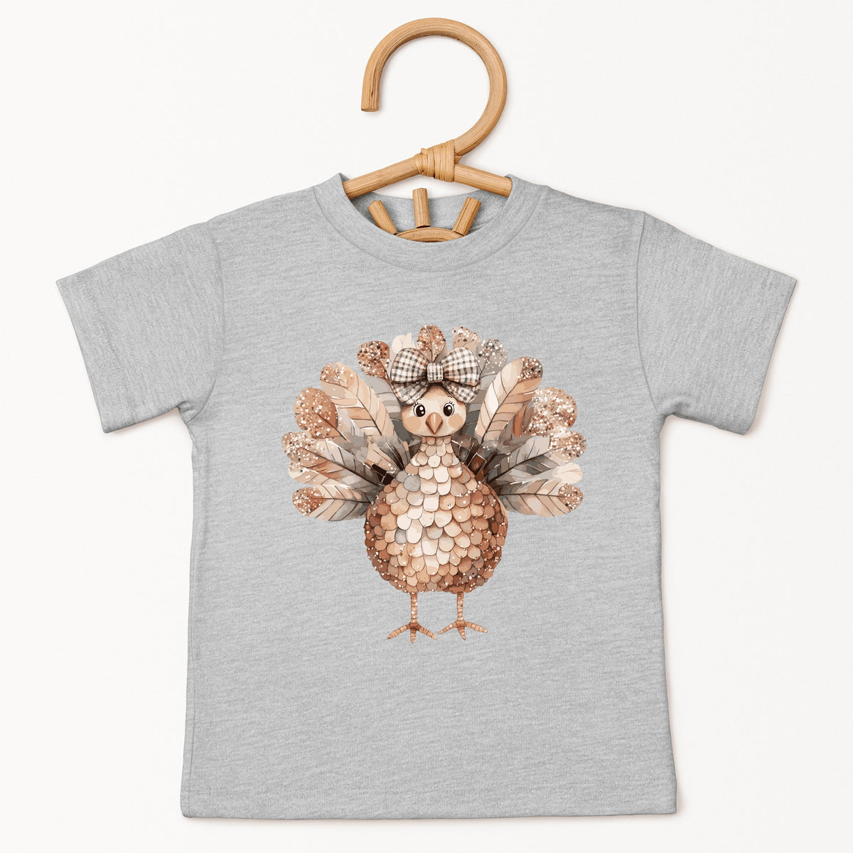 Sparkle Turkey - Toddler Short Sleeve Graphic T-Shirt