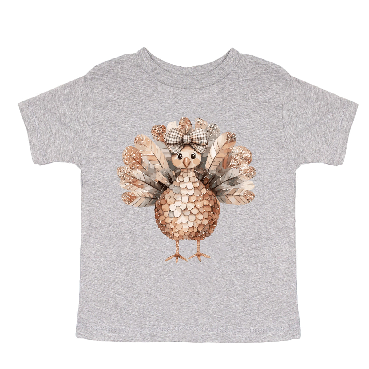Sparkle Turkey - Toddler Short Sleeve Graphic T-Shirt