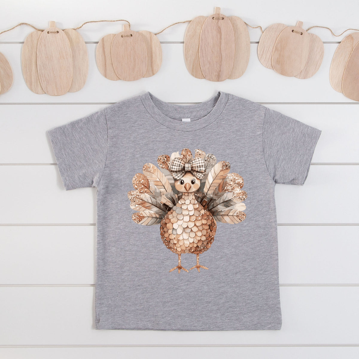 Sparkle Turkey - Toddler Short Sleeve Graphic T-Shirt