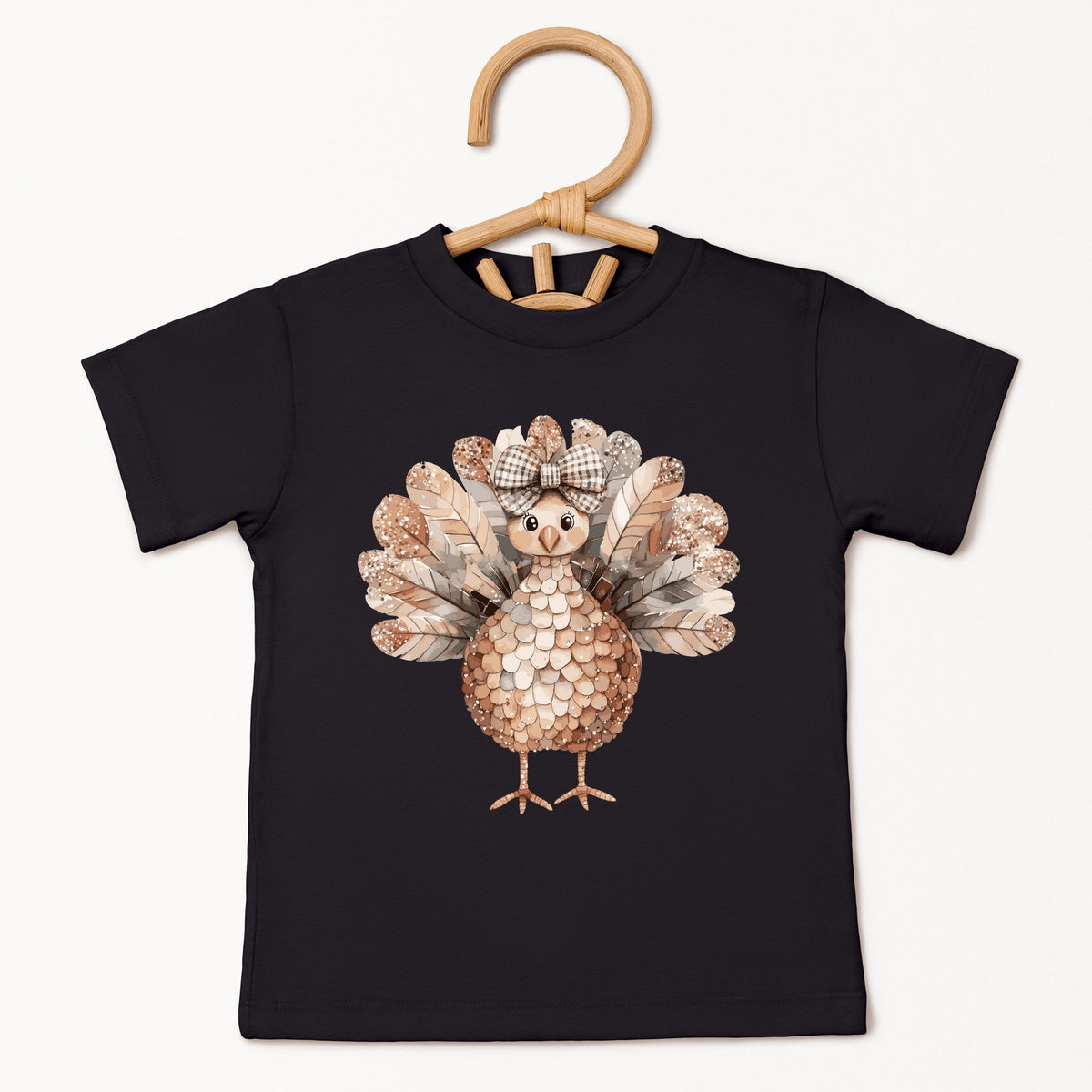 Sparkle Turkey - Toddler Short Sleeve Graphic T-Shirt