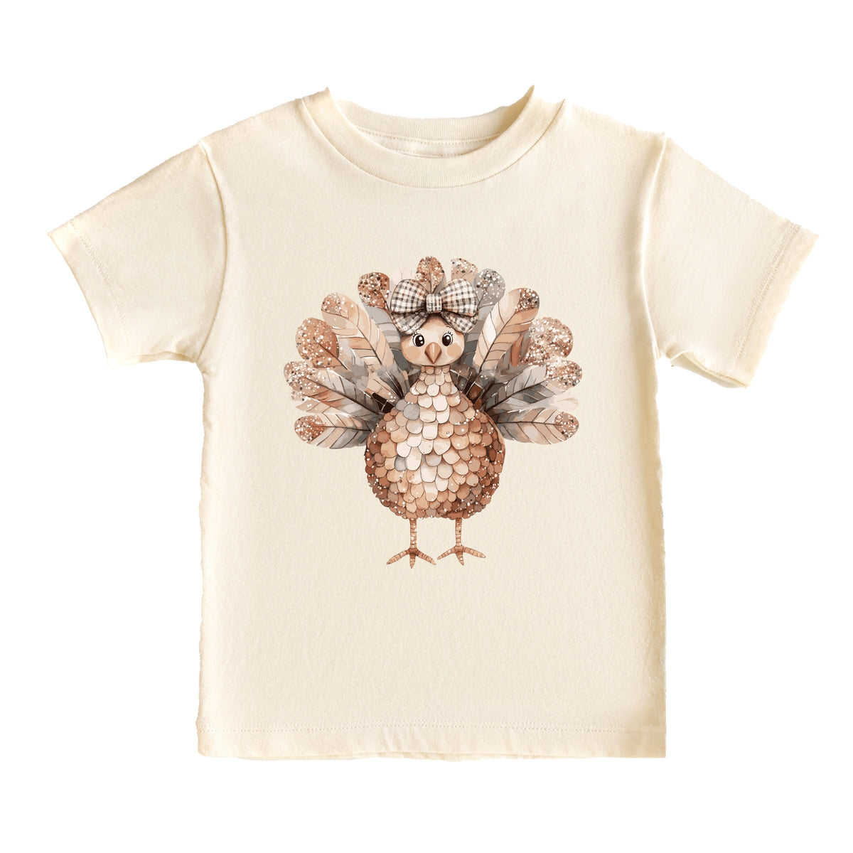 Sparkle Turkey - Toddler Short Sleeve Graphic T-Shirt