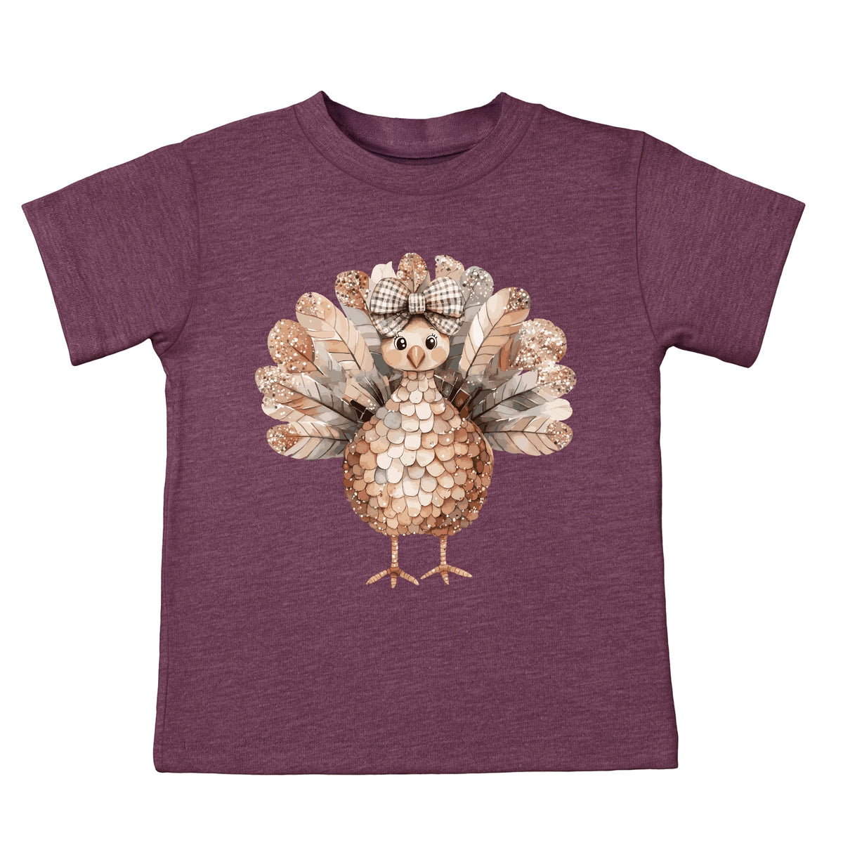 Sparkle Turkey - Toddler Short Sleeve Graphic T-Shirt