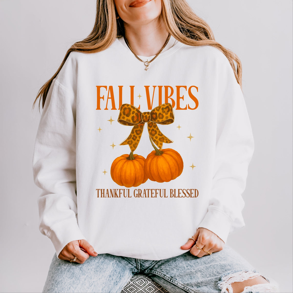 Coquette Thankful Grateful Blessed - Women's Lightweight Garment Dyed Sweatshirt