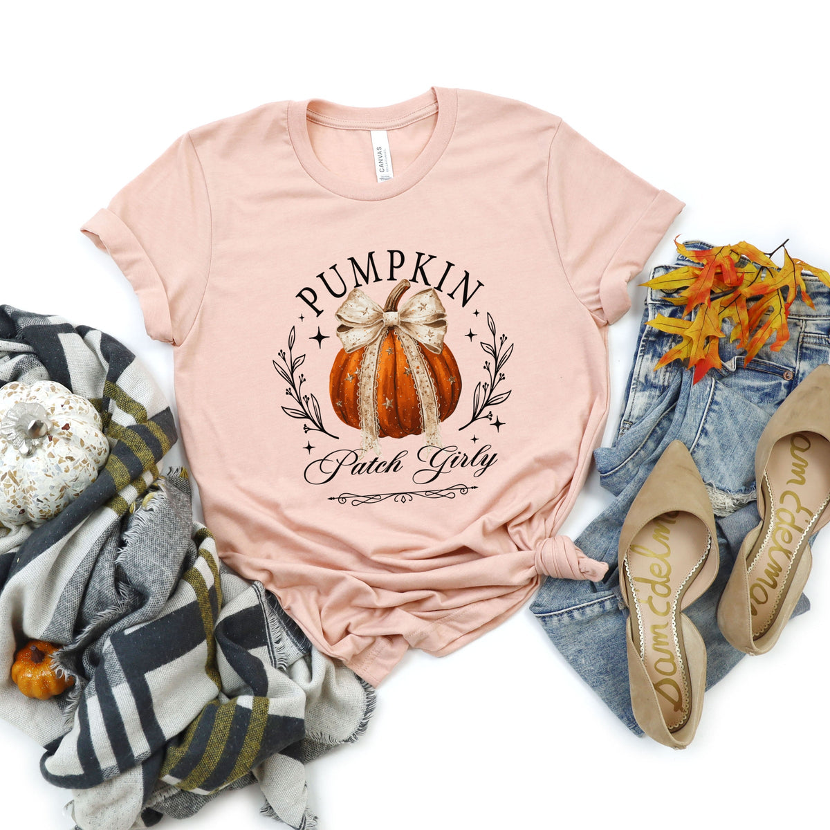 Coquette Pumpkin Patch Girly - Women's Short Sleeve Graphic T-Shirt