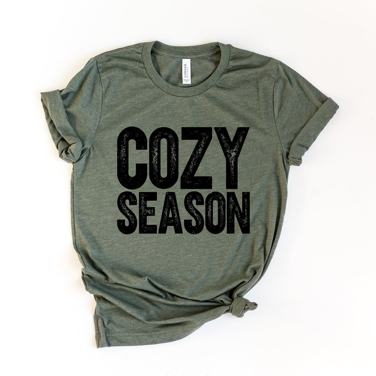 Cozy Season Bold Distressed - Women's Short Sleeve Graphic T-Shirt