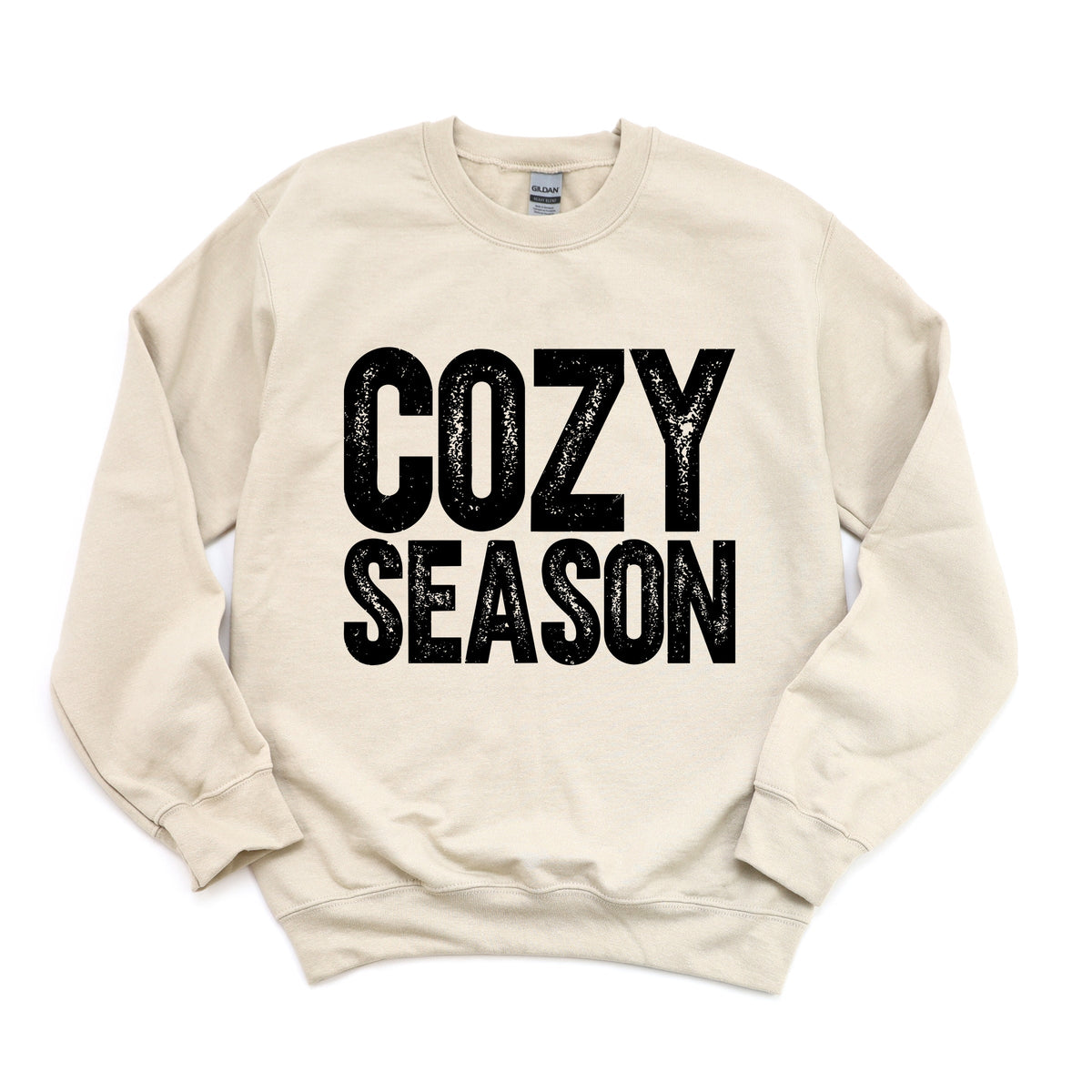 Cozy Season Bold Distressed - Women's Graphic Sweatshirt