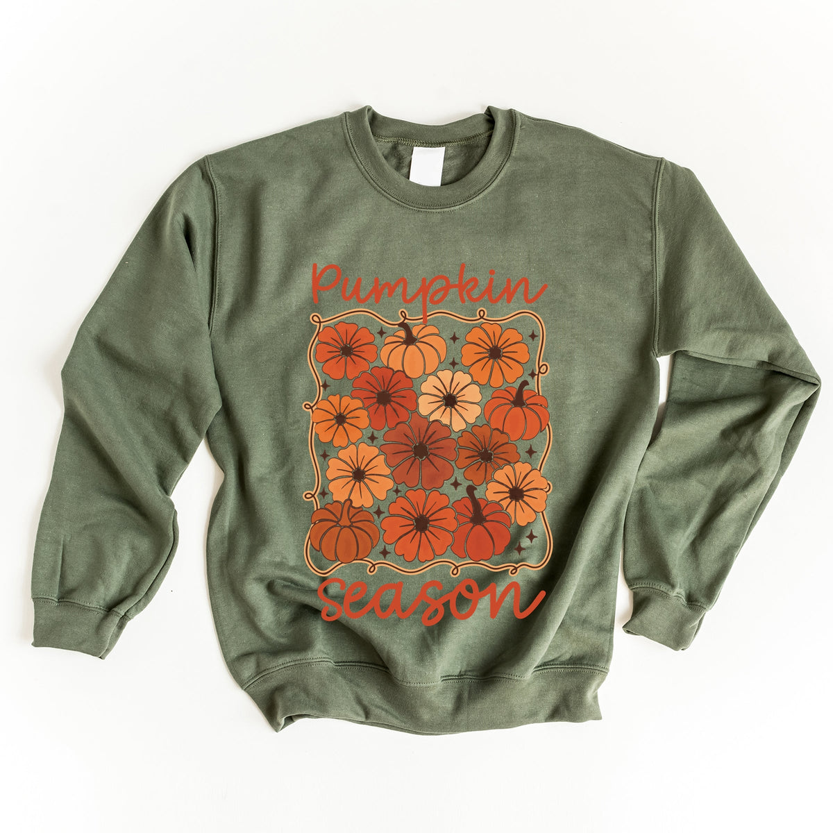Pumpkin Season Floral - Women's Graphic Sweatshirt