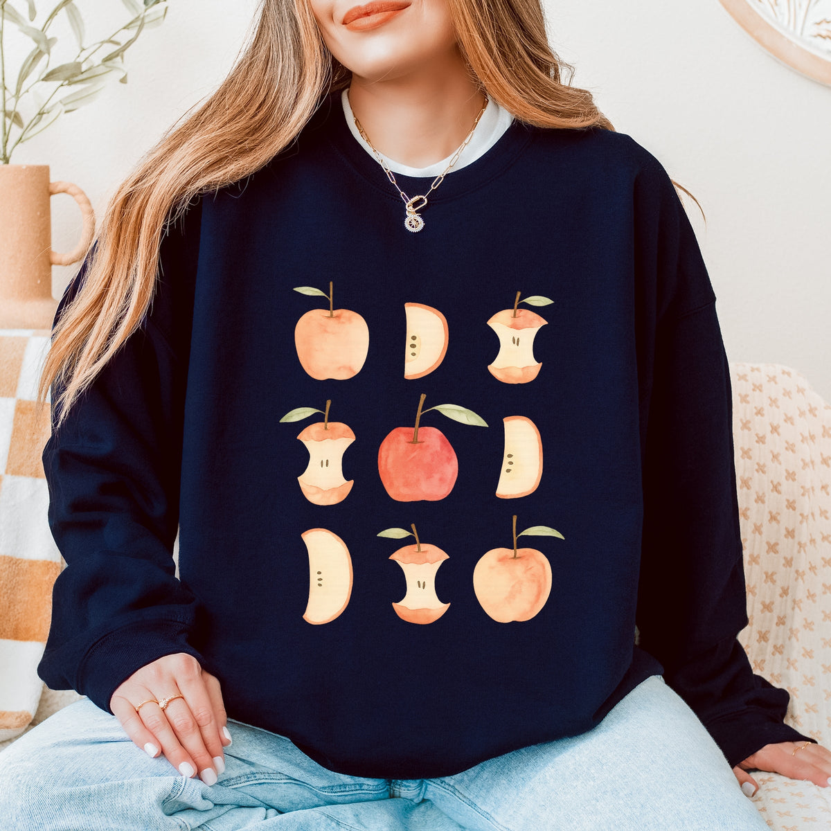 Watercolor Apple Chart - Sweatshirt