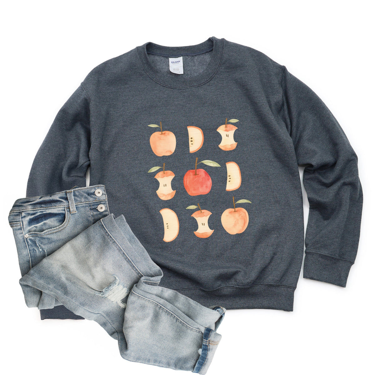 Watercolor Apple Chart - Sweatshirt
