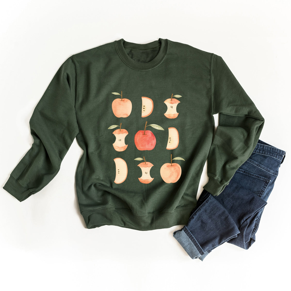 Watercolor Apple Chart - Sweatshirt