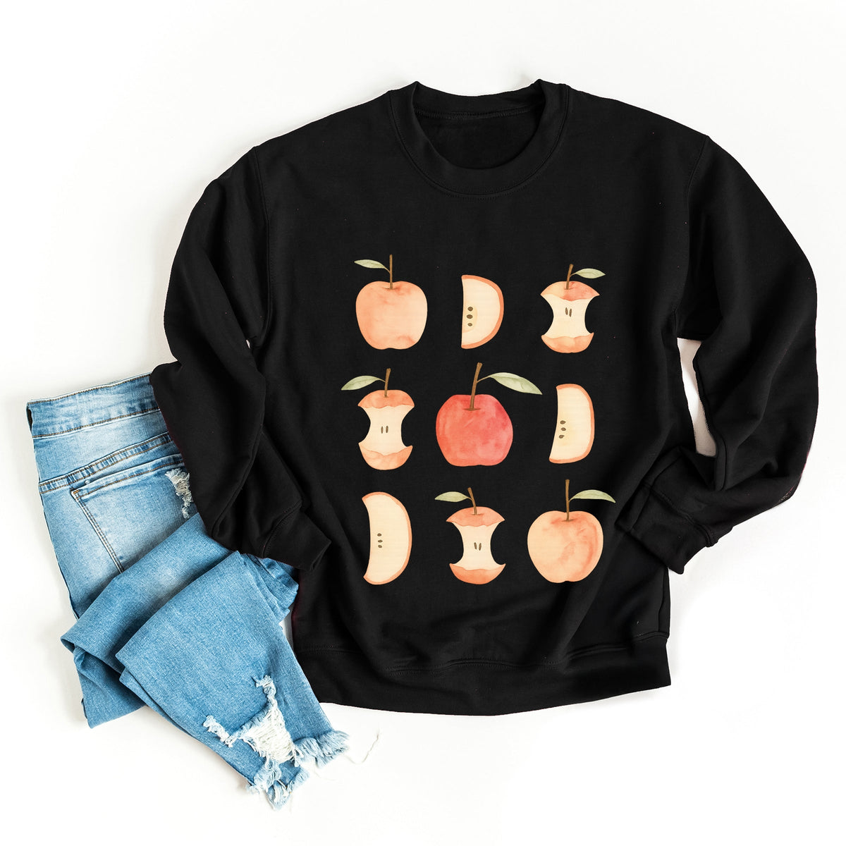 Watercolor Apple Chart - Sweatshirt