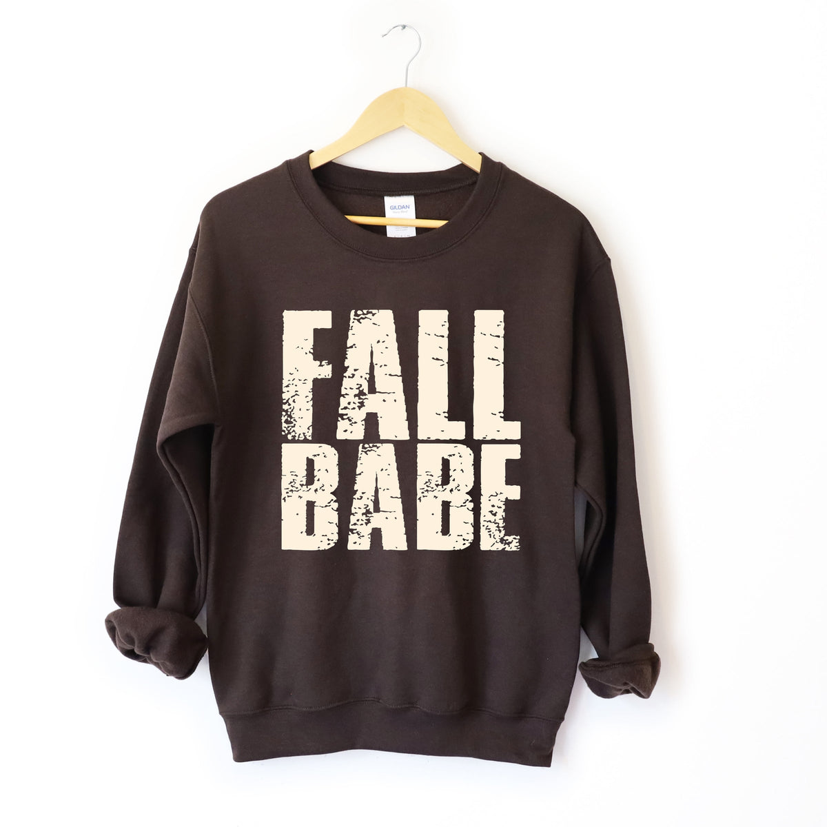 Fall Babe Distressed -  Women's Graphic Sweatshirt