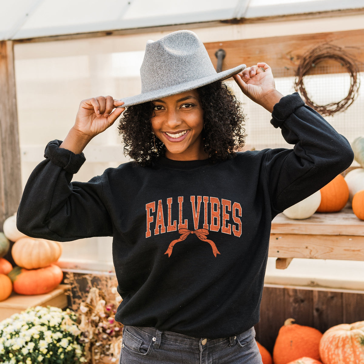 Varsity Fall Vibes Coquette - Women's Sweatshirt