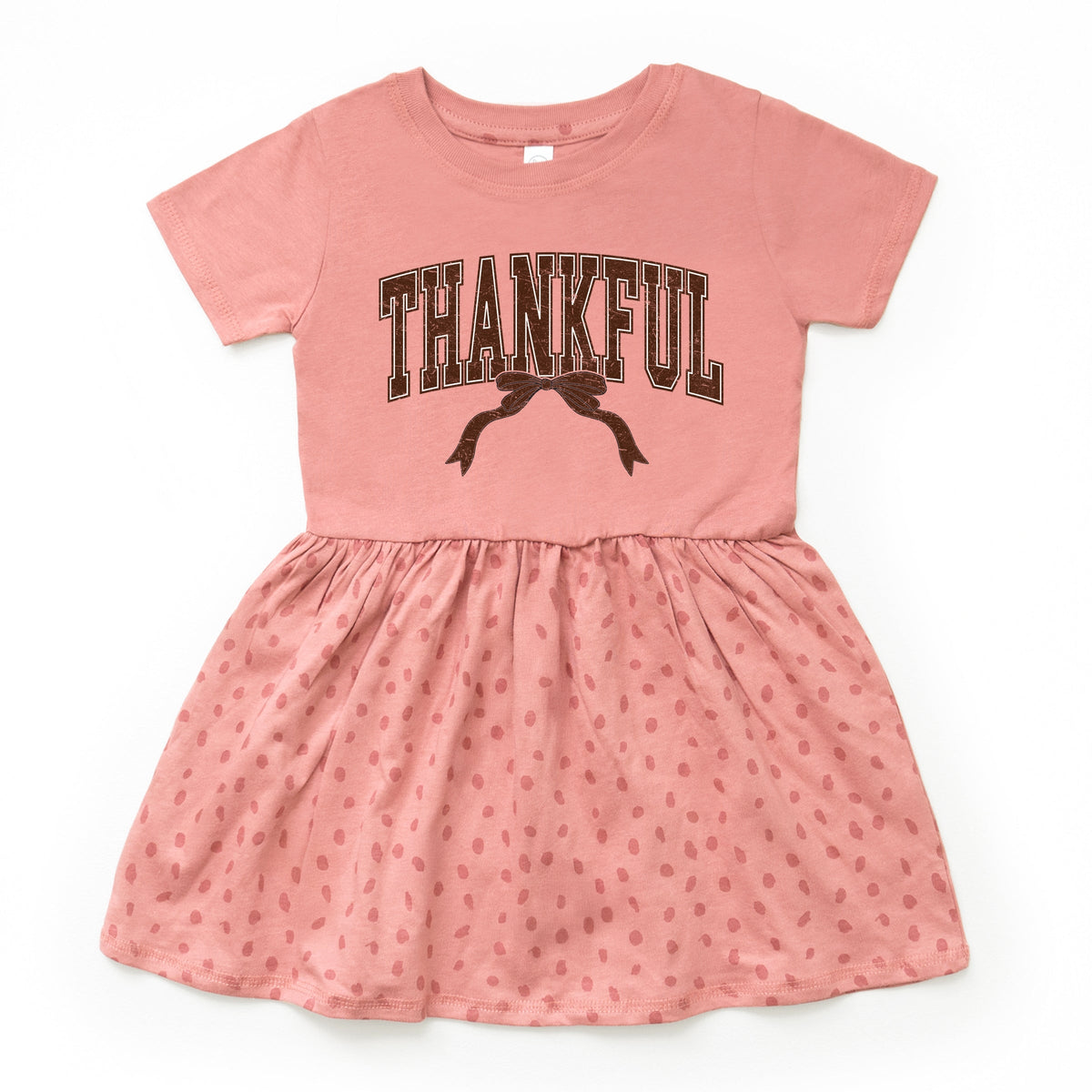 Varsity Thankful Coquette - Toddler Graphic Dress and Infant Dress