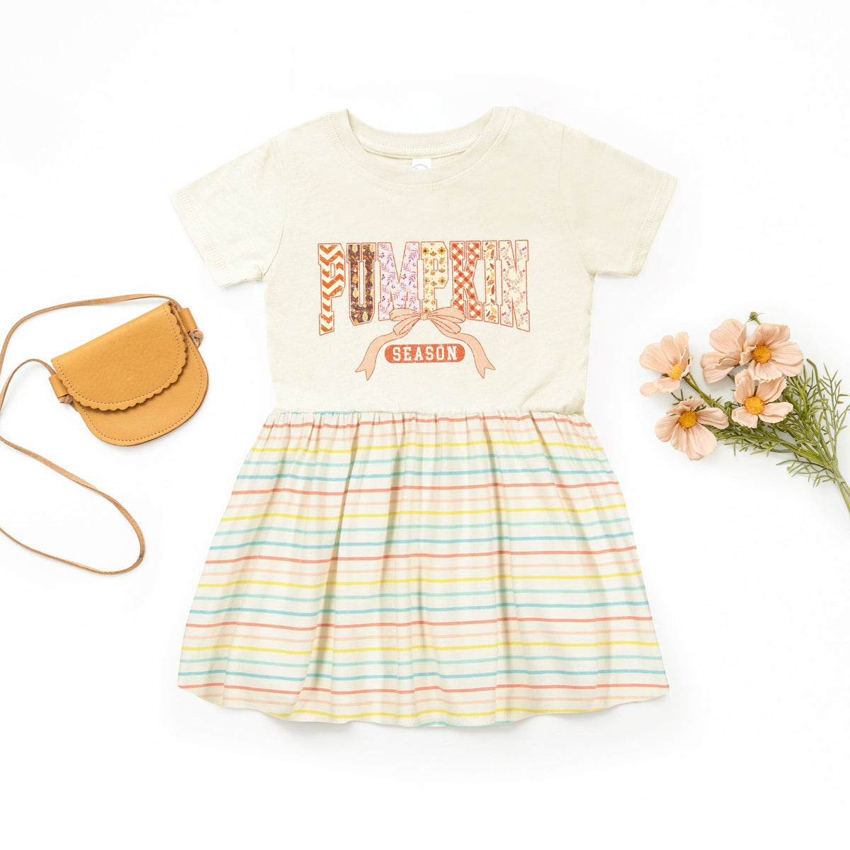 Pumpkin Season Patterns - Toddler Graphic Dress
