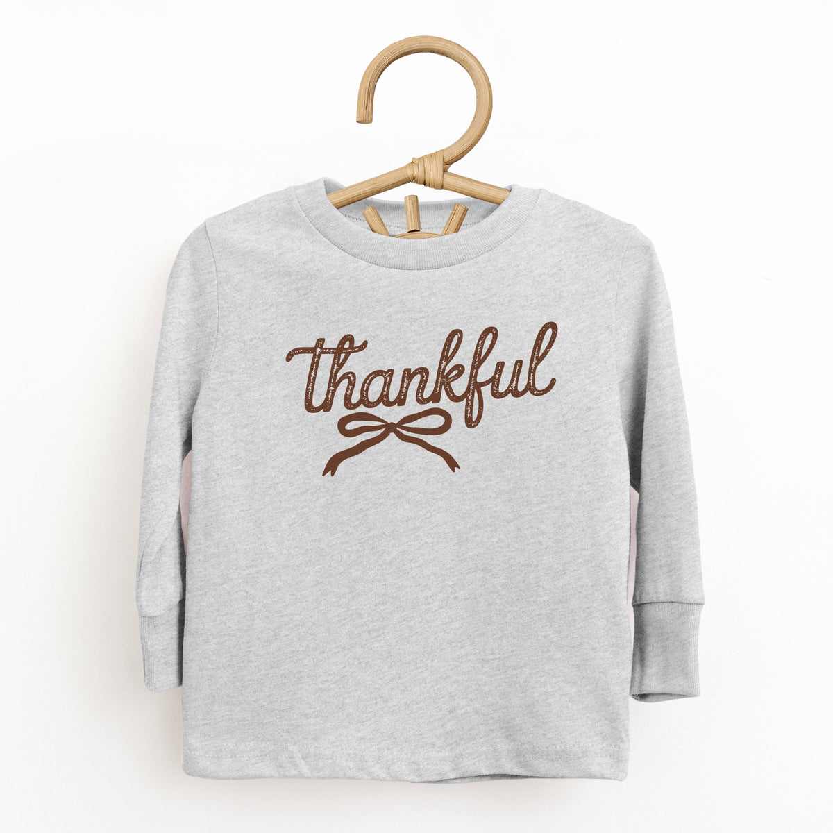 Thankful Coquette Distressed - Toddler Long Sleeve Graphic Tee and Youth Long Sleeve Graphic T-Shirt