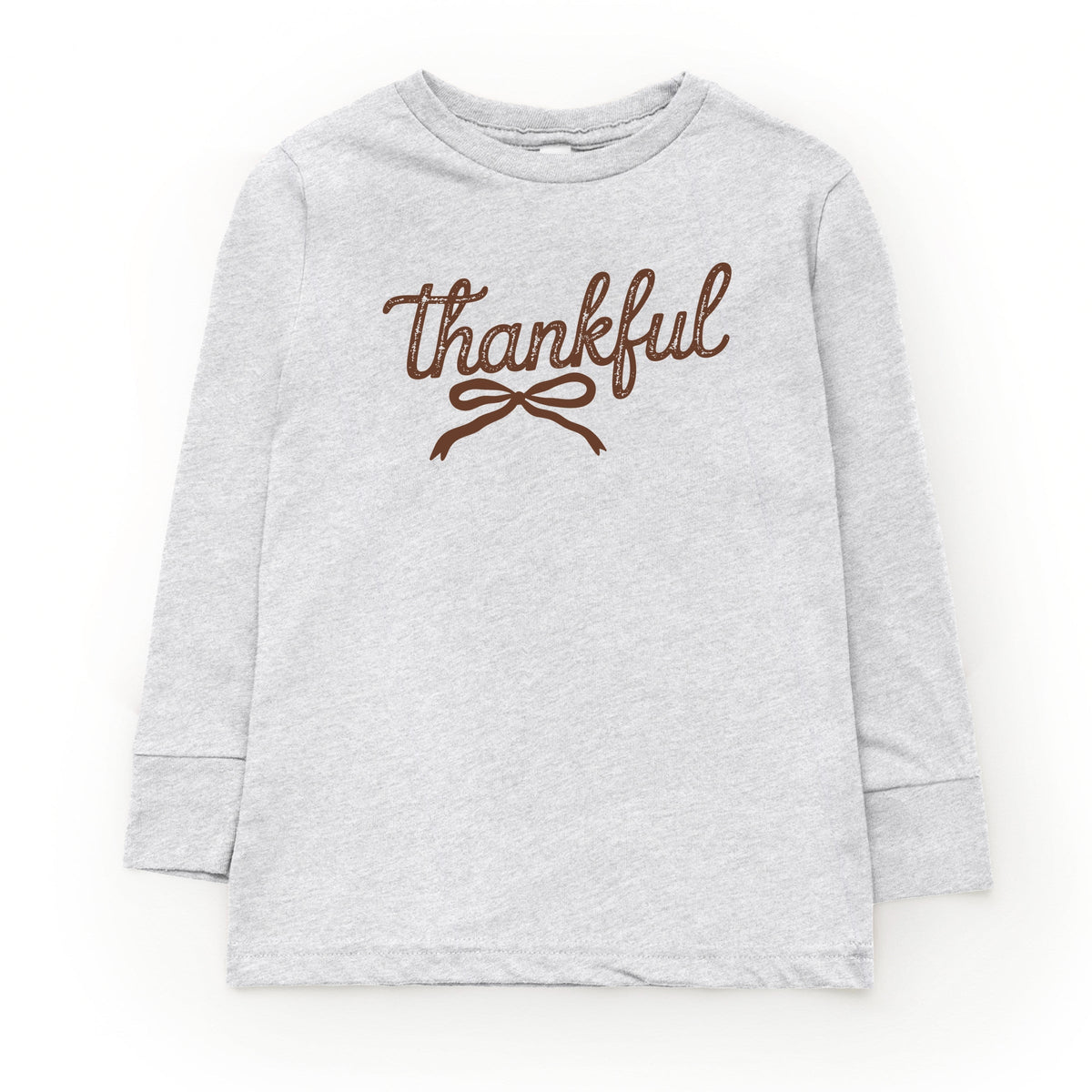 Thankful Coquette Distressed - Toddler Long Sleeve Graphic Tee and Youth Long Sleeve Graphic T-Shirt
