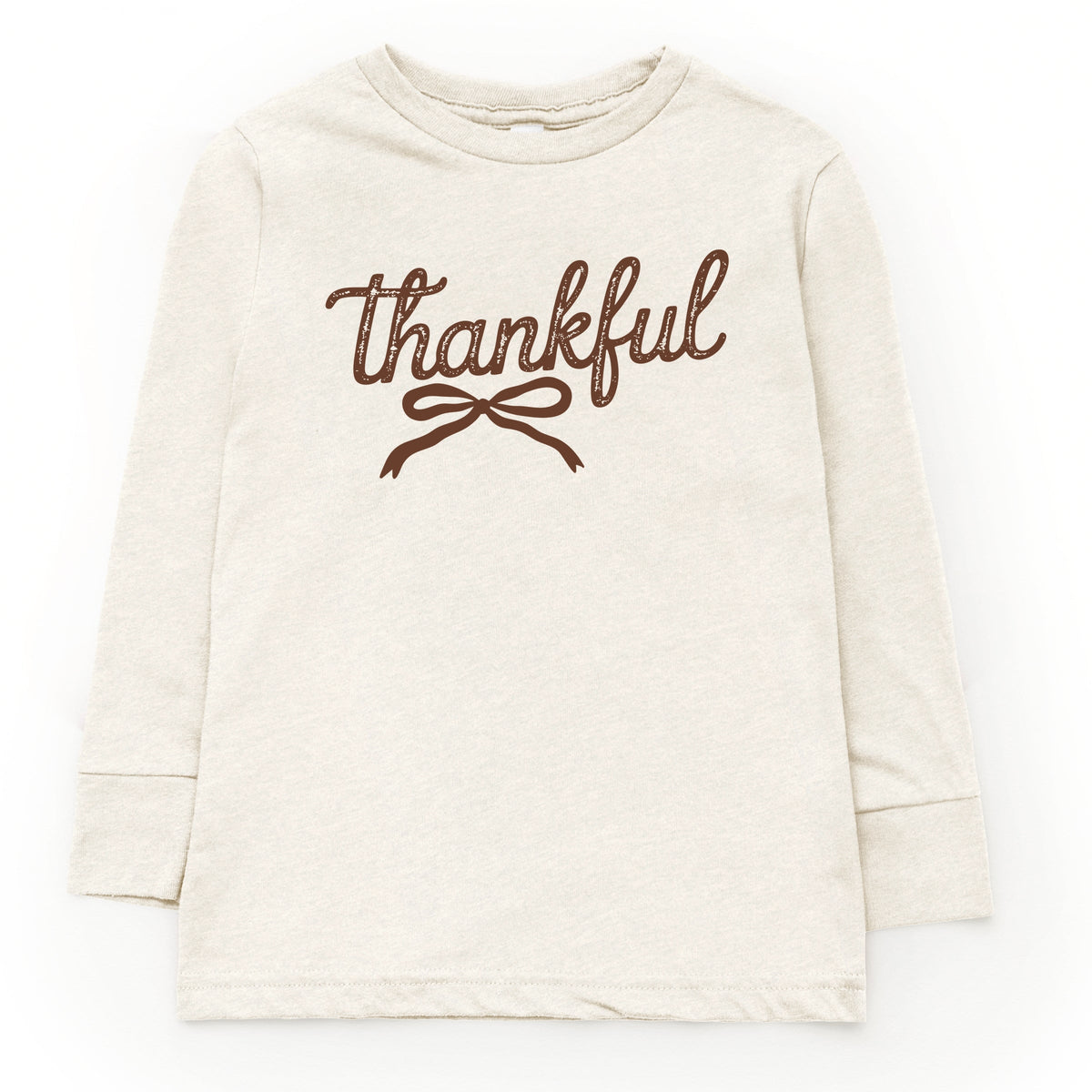 Thankful Coquette Distressed - Toddler Long Sleeve Graphic Tee and Youth Long Sleeve Graphic T-Shirt