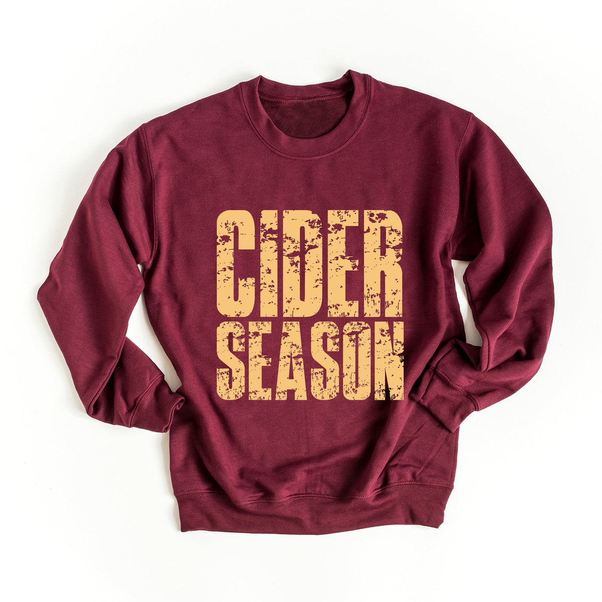 Cider Season Block Distressed - Women's Graphic Sweatshirt