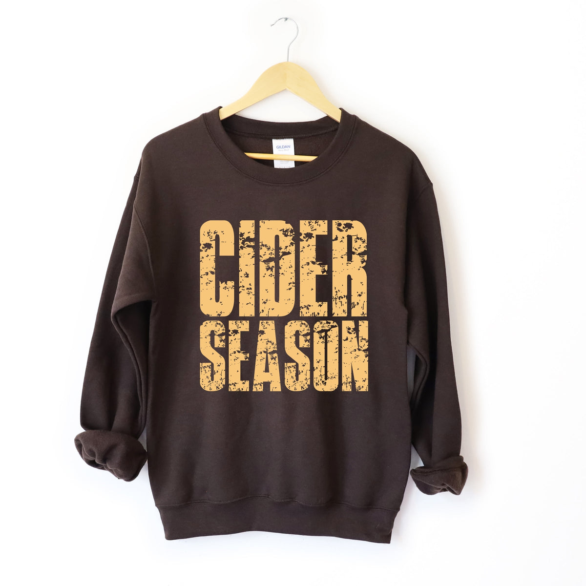 Cider Season Block Distressed - Women's Graphic Sweatshirt