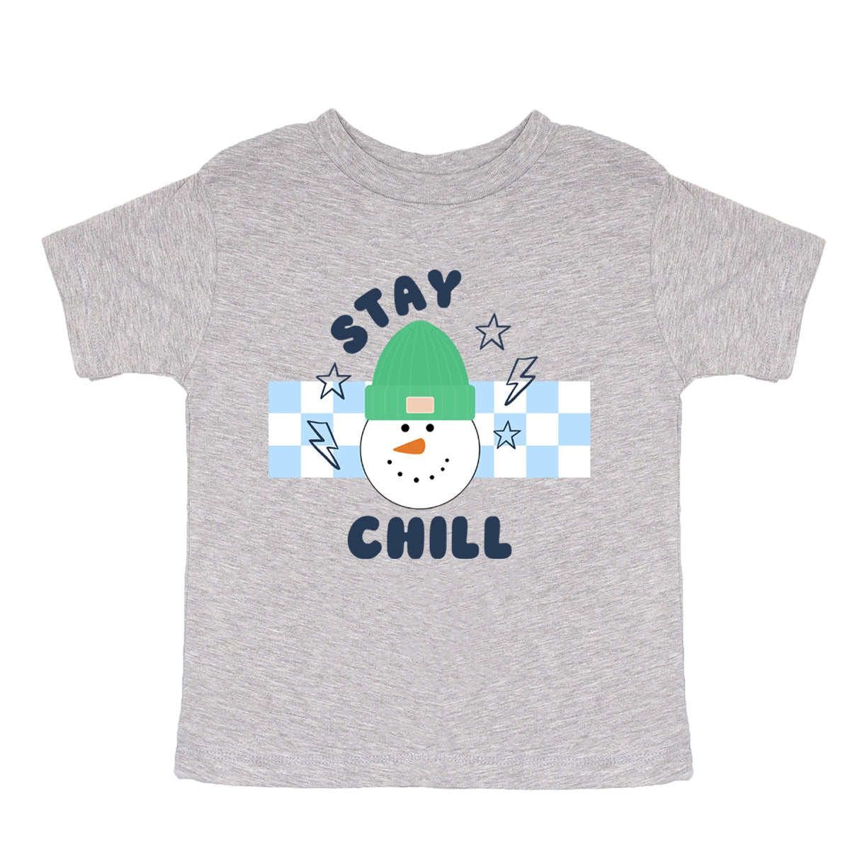 Stay Chill Checkered - Toddler Short Sleeve Graphic T-Shirt