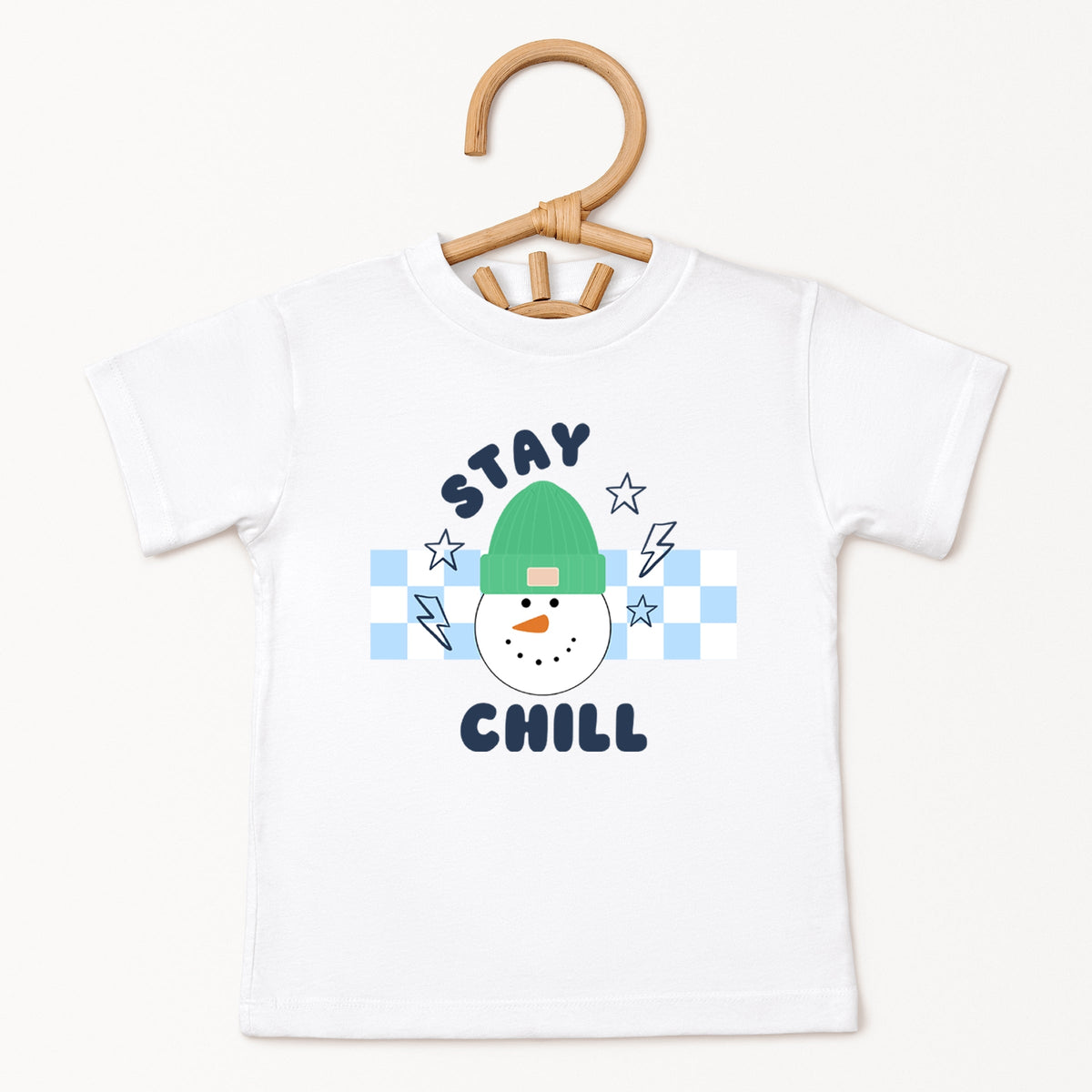 Stay Chill Checkered - Toddler Short Sleeve Graphic T-Shirt