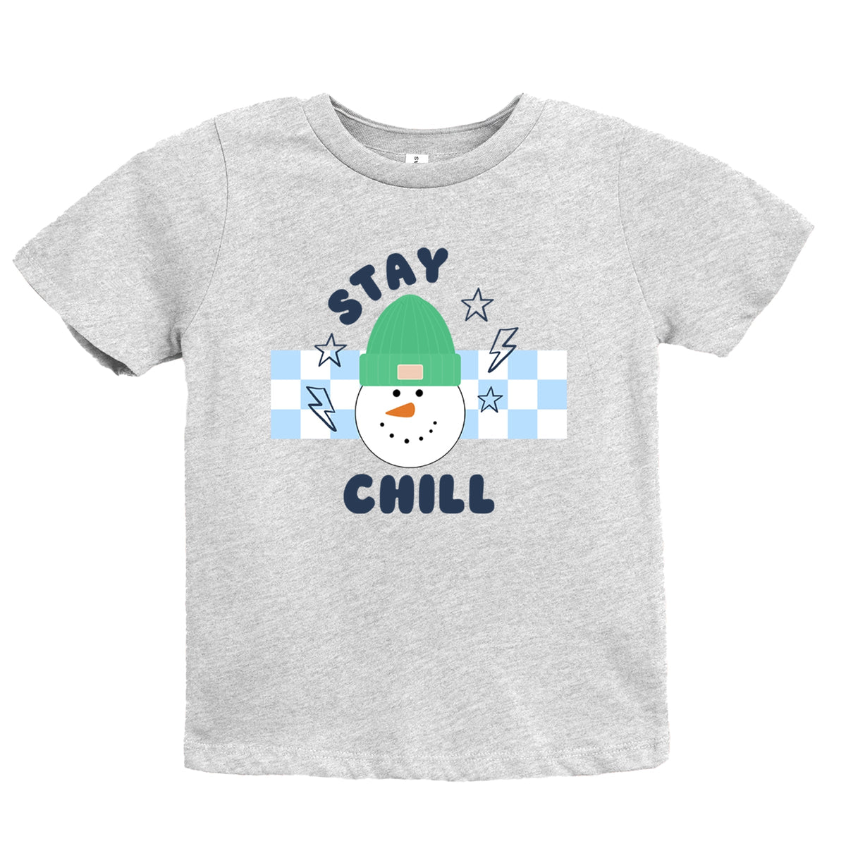 Stay Chill Checkered - Youth Short Sleeve Graphic T-Shirt