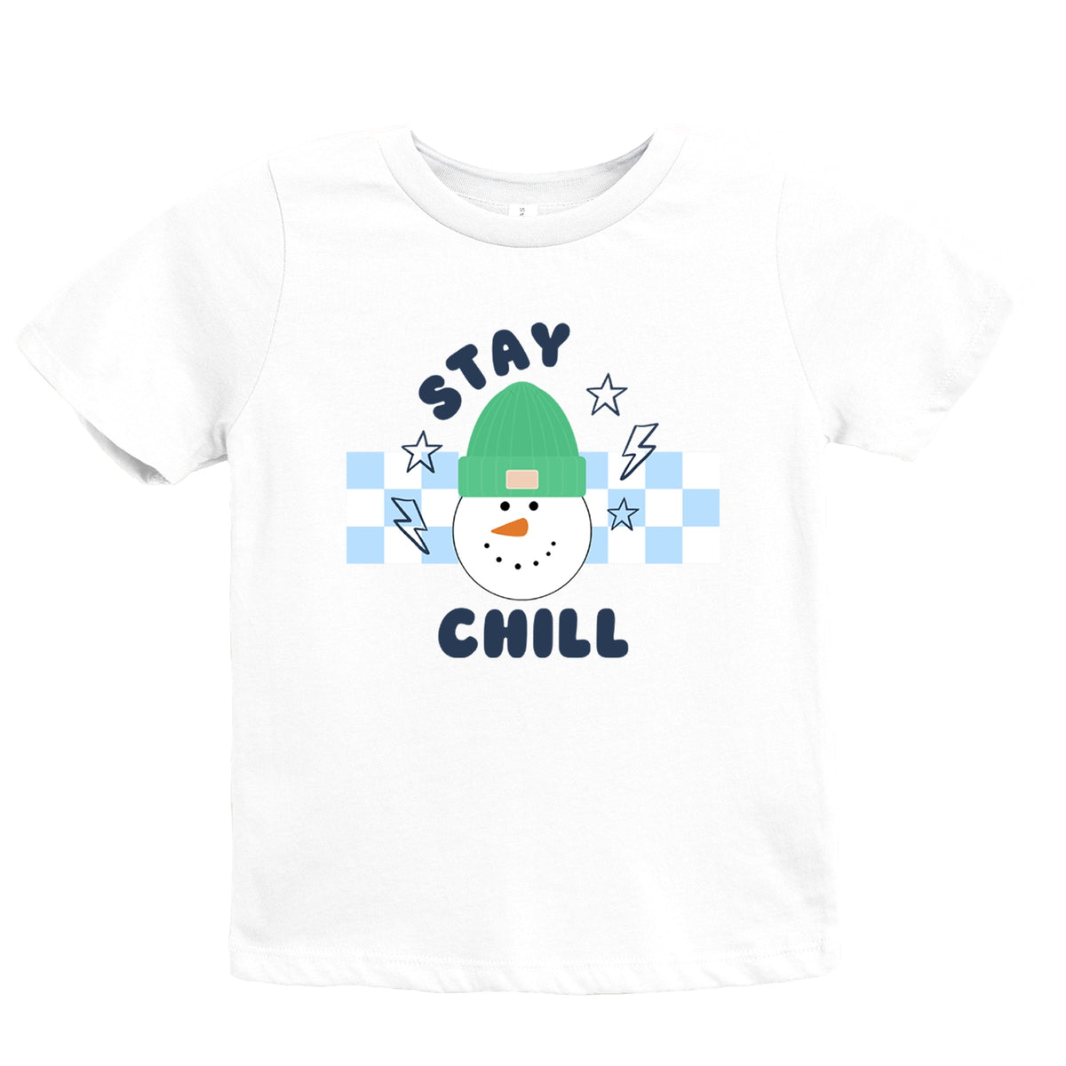 Stay Chill Checkered - Youth Short Sleeve Graphic T-Shirt