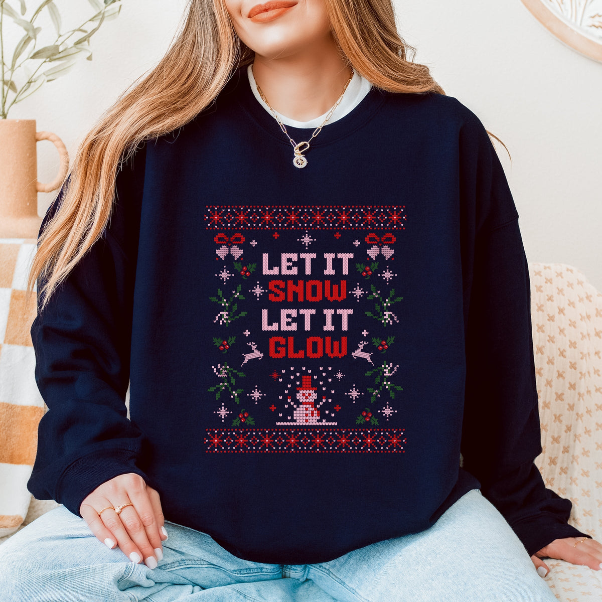Let It Glow - Women's Graphic Sweatshirt